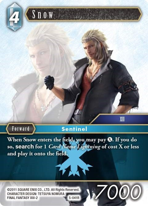 Image for Snow (Opus V) (5-041R) - Final Fantasy TCG