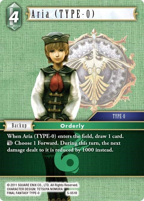 Image for Aria (TYPE-0) (Opus V) (5-051R) - Final Fantasy TCG