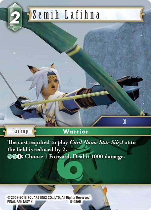 Image for Semih Lafihna (Opus V) (5-059R) - Final Fantasy TCG