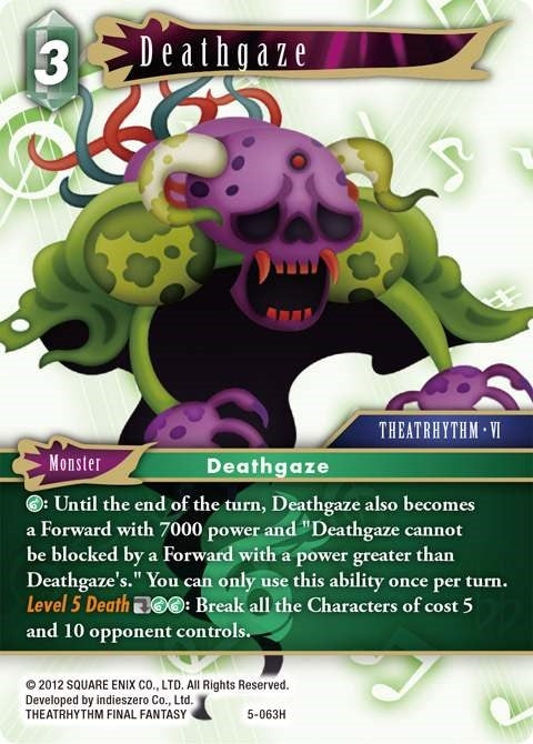 Image for Deathgaze (Opus V) (5-063H) - Final Fantasy TCG