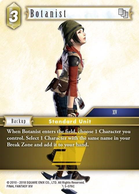 Image for Botanist (Opus V) (5-076C) - Final Fantasy TCG