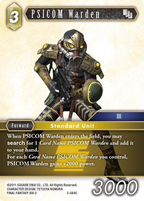 Image for PSICOM Warden (Opus V) (5-084C) - Final Fantasy TCG