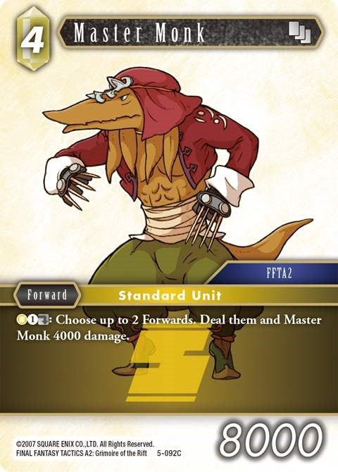 Image for Master Monk (Opus V) (5-092C) - Final Fantasy TCG