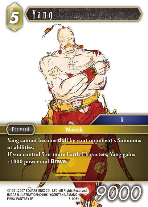 Image for Yang (Opus V) (5-095H) - Final Fantasy TCG