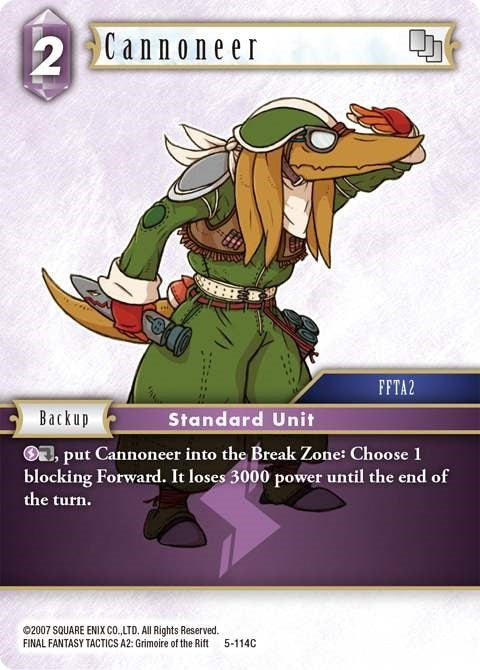 Image for Cannoneer (Opus V) (5-114C) - Final Fantasy TCG
