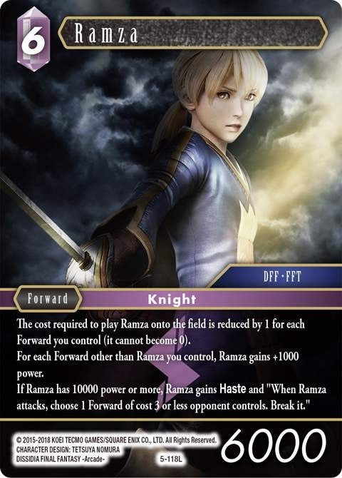 Image for Ramza (Opus V) (5-118L) - Final Fantasy TCG