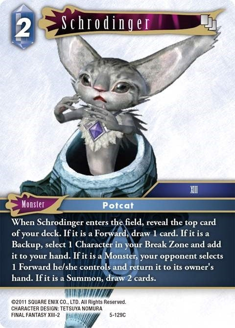 Image for Schrodinger (Opus V) (5-129C) - Final Fantasy TCG