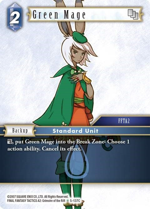 Image for Green Mage (Opus V) (5-137C) - Final Fantasy TCG
