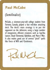 Image for 1997 Paul McCabe Biography Card (World Championship Decks) - Magic: The Gathering