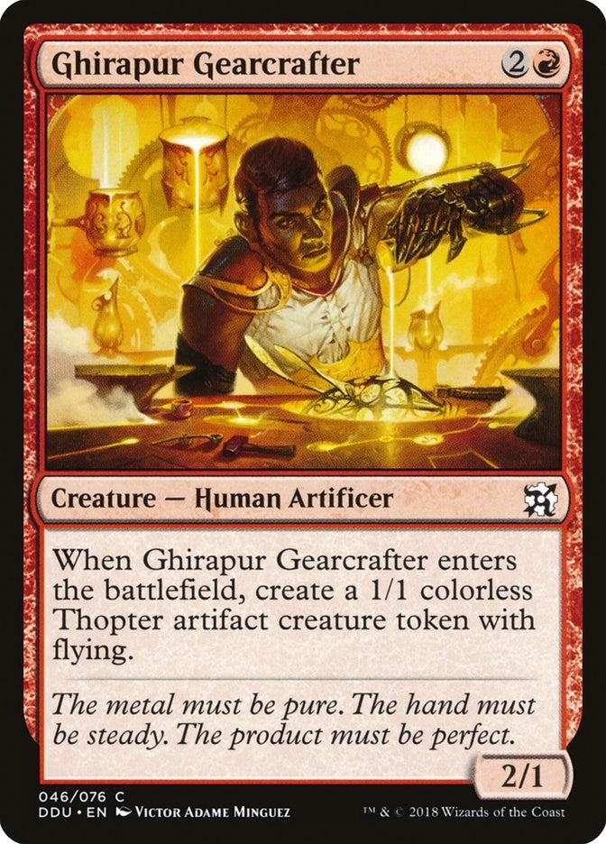 Image for Ghirapur Gearcrafter (Duel Decks: Elves vs. Inventors) (46) - Magic: The Gathering