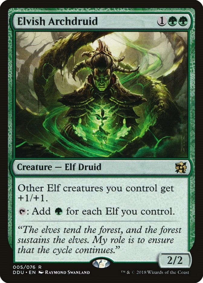 Image for Elvish Archdruid (Duel Decks: Elves vs. Inventors) (5) - Magic: The Gathering