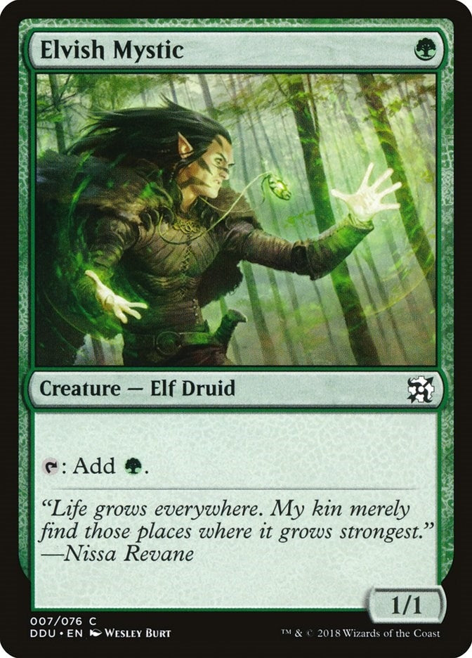 Image for Elvish Mystic (Duel Decks: Elves vs. Inventors) (7) - Magic: The Gathering