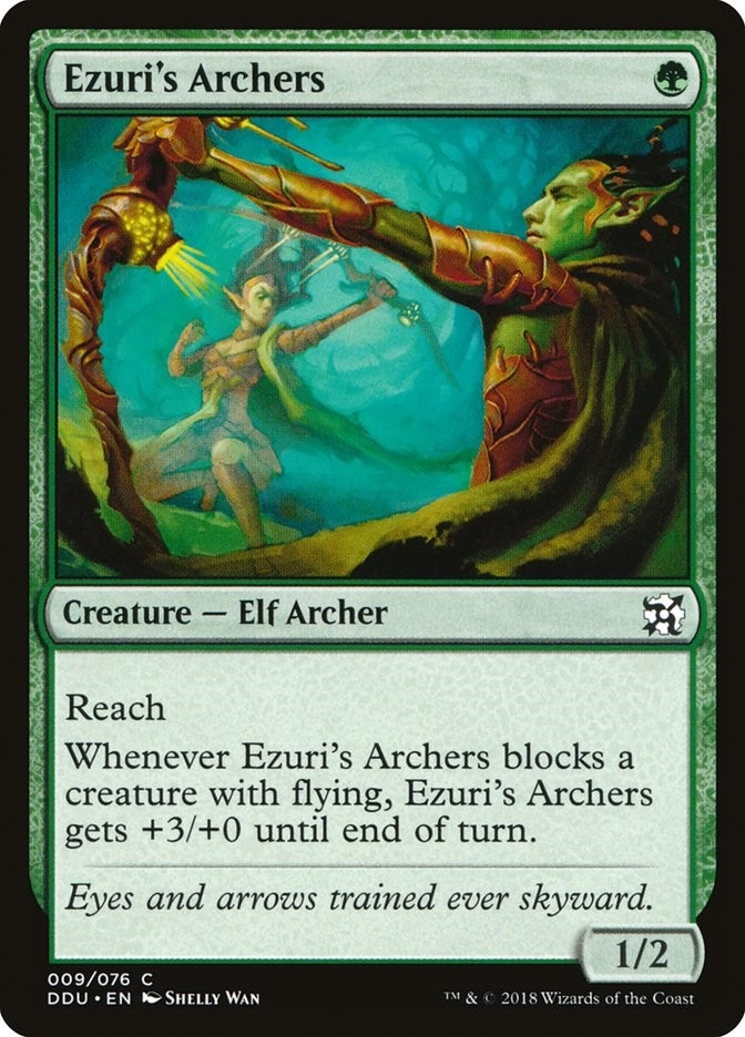 Image for Ezuri's Archers (Duel Decks: Elves vs. Inventors) (9) - Magic: The Gathering