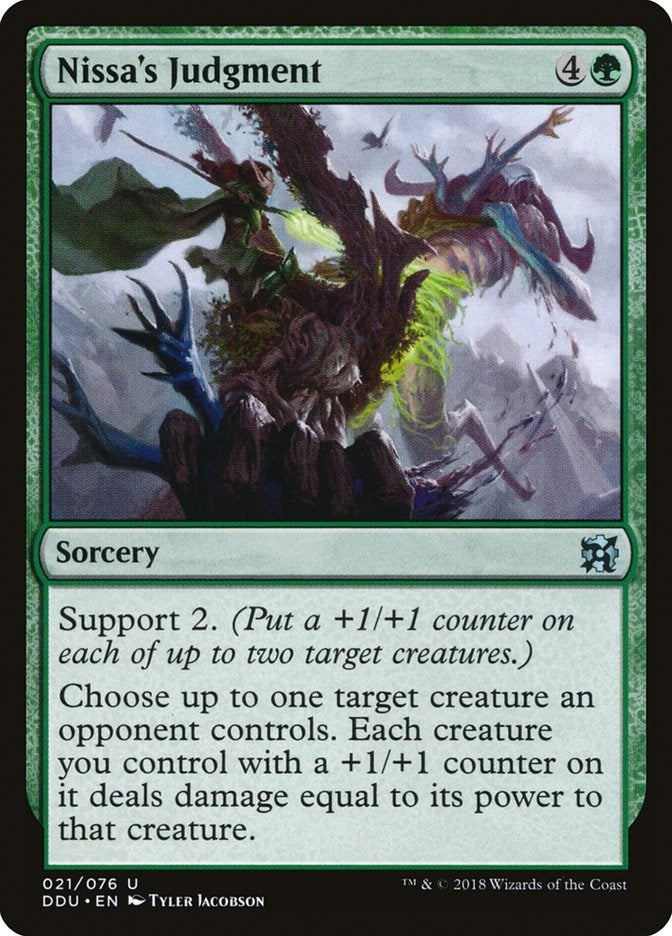 Image for Nissa's Judgment (Duel Decks: Elves vs. Inventors) (21) - Magic: The Gathering
