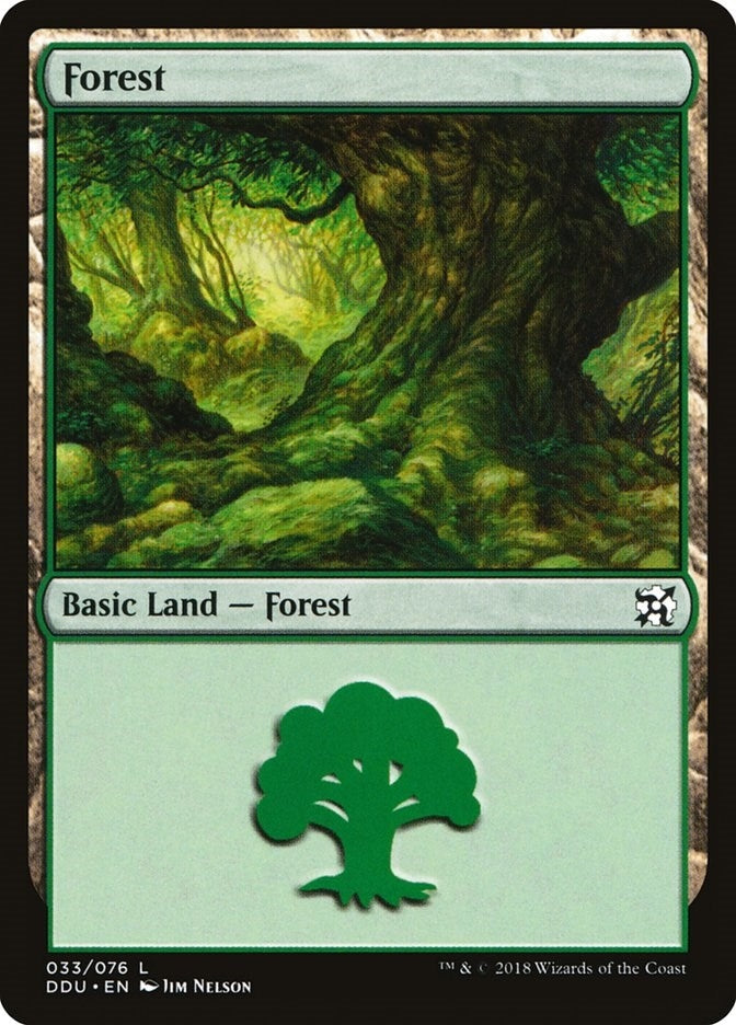 Image for Forest (033) (Duel Decks: Elves vs. Inventors) (33) - Magic: The Gathering