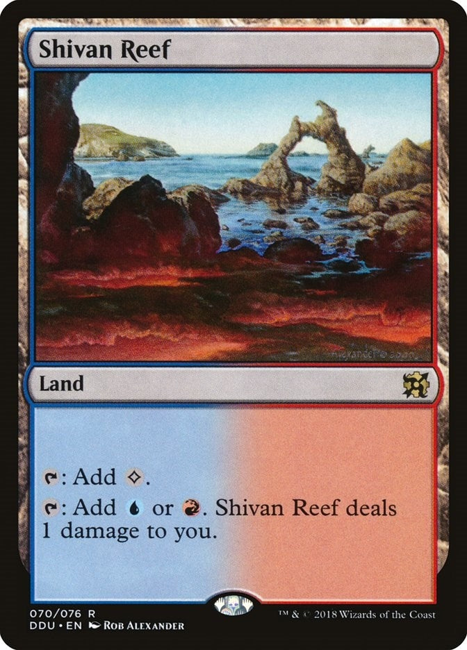 Image for Shivan Reef (Duel Decks: Elves vs. Inventors) (70) - Magic: The Gathering