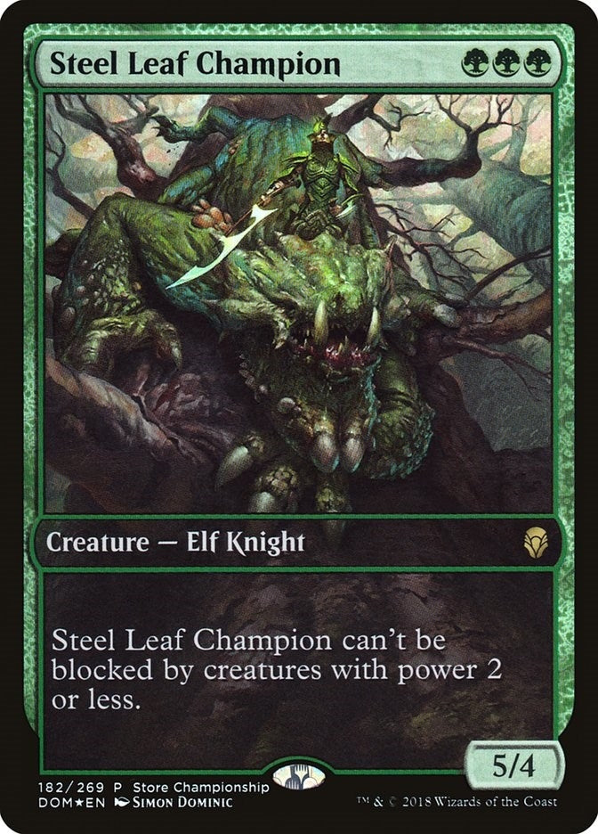 Image for Steel Leaf Champion (Game Day & Store Championship Promos) (182) - Magic: The Gathering