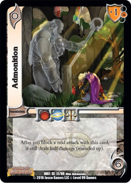 Image for Admonition (World of Indines) (11) - UniVersus