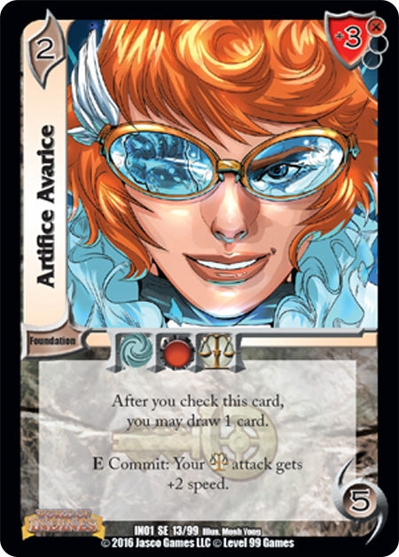 Image for Artifice Avarice (World of Indines) (13) - UniVersus