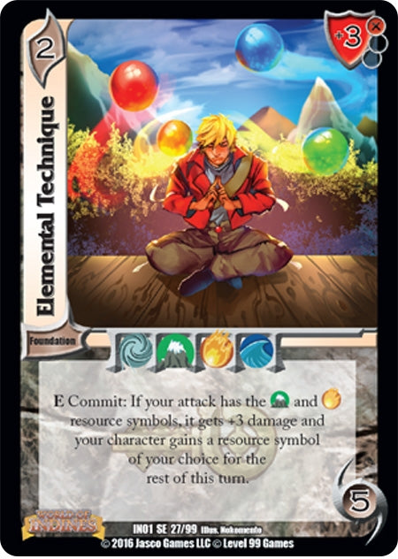 Image for Elemental Technique (World of Indines) (27) - UniVersus