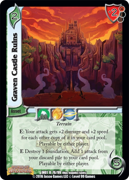 Image for Graven Castle Ruins (World of Indines) (76) - UniVersus