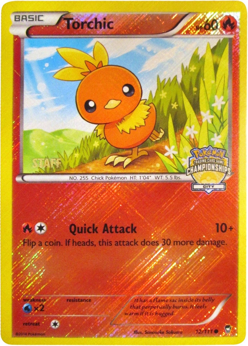 Image for Torchic - 12/111 (City Championships) [Staff] (League & Championship Cards) (012/111) - Pokemon
