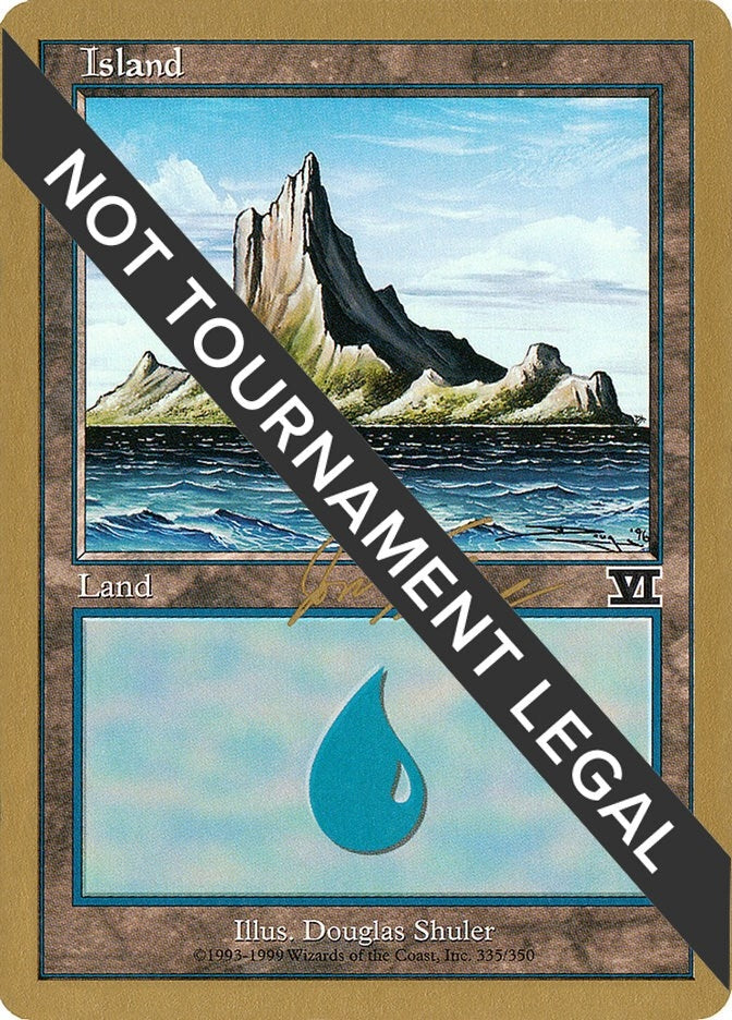 Image for Island (335) - 2000 Jon Finkel (6ED) (World Championship Decks) - Magic: The Gathering