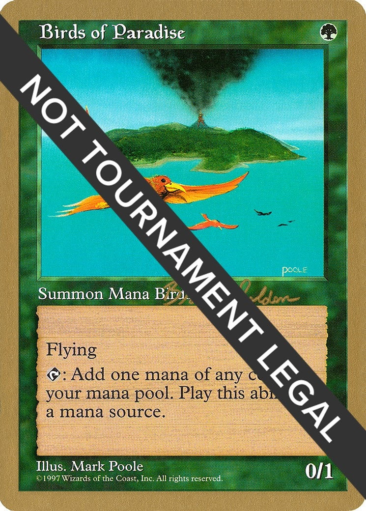 Image for Birds of Paradise - 1998 Brian Selden (5ED) (World Championship Decks) - Magic: The Gathering