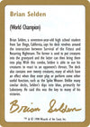 Image for 1998 Brian Selden Biography Card (World Championship Decks) - Magic: The Gathering