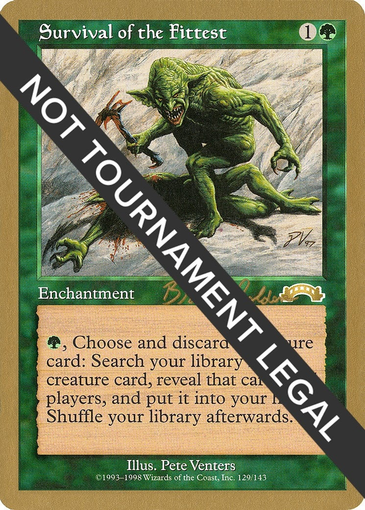Image for Survival of the Fittest - 1998 Brian Selden (EXO) (World Championship Decks) - Magic: The Gathering