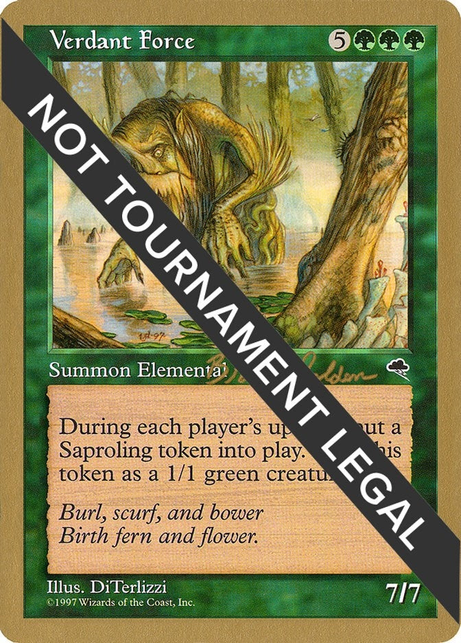 Image for Verdant Force - 1998 Brian Selden (TMP) (World Championship Decks) - Magic: The Gathering