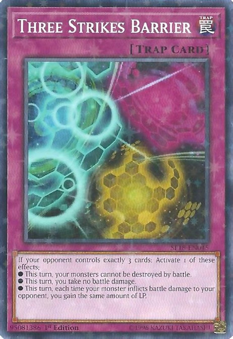 Image for Three Strikes Barrier (Starfoil) (Star Pack VRAINS) (SP18-EN045) - YuGiOh
