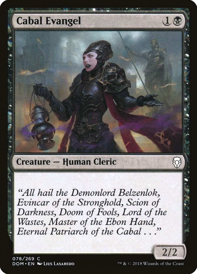 Image for Cabal Evangel (Dominaria) (78) - Magic: The Gathering