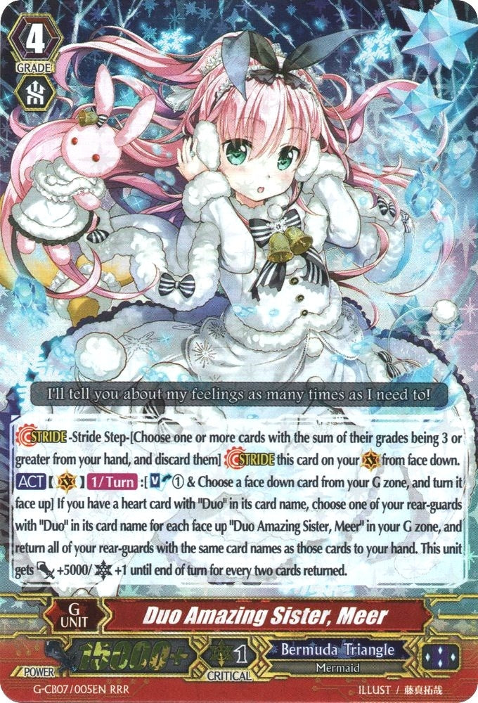 Image for Duo Amazing Sister, Meer (G-CB07: Divas' Festa) (G-CB07/005EN) - Cardfight Vanguard