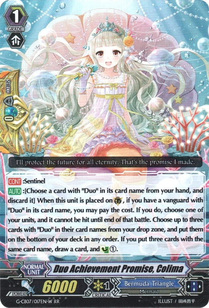 Image for Duo Achievement Promise, Colima (White) (G-CB07: Divas' Festa) (G-CB07/017EN-W) - Cardfight Vanguard