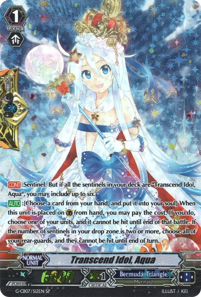 Image for Transcend Idol, Aqua (SP) (G-CB07: Divas' Festa) (G-CB07/S12EN) - Cardfight Vanguard