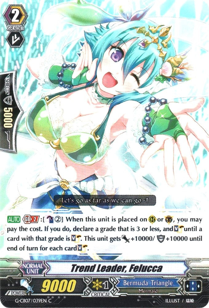 Image for Trend Leader, Felucca (G-CB07: Divas' Festa) (G-CB07/039EN) - Cardfight Vanguard