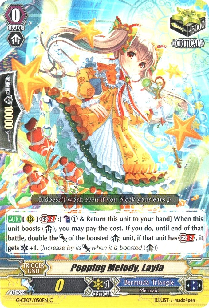 Image for Popping Melody, Layla (G-CB07: Divas' Festa) (G-CB07/050EN) - Cardfight Vanguard