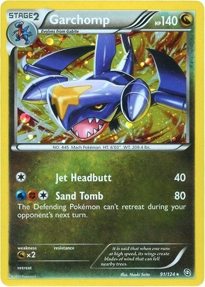 Image for Garchomp - 91/124 (Cosmos Holo) (Blister Exclusives) (091/124) - Pokemon