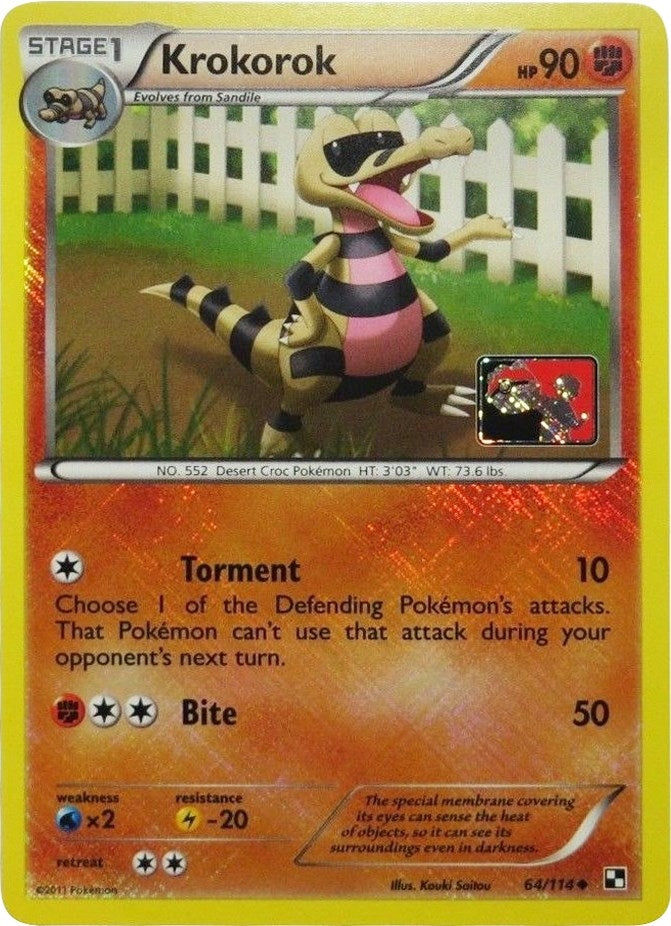 Image for Krokorok - 64/114 (League Promo) (League & Championship Cards) (064/114) - Pokemon