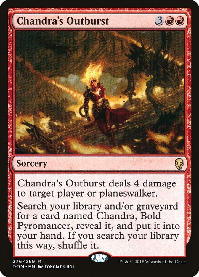 Image for Chandra's Outburst (Dominaria) (276) - Magic: The Gathering