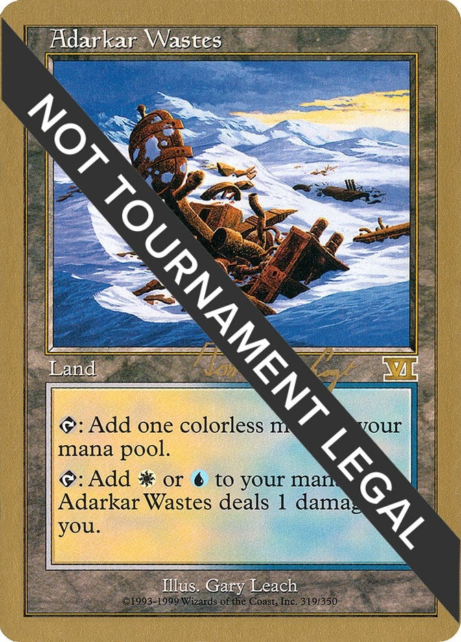 Image for Adarkar Wastes - 2000 Tom van de Logt (6ED) (World Championship Decks) - Magic: The Gathering