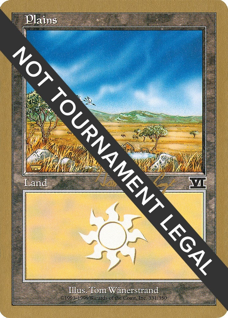 Image for Plains (331) - 2000 Tom van de Logt (6ED) (World Championship Decks) - Magic: The Gathering