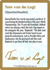 Image for 2000 Tom van de Logt Biography Card (World Championship Decks) - Magic: The Gathering