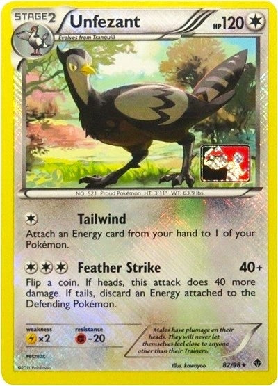 Image for Unfezant - 82/98 (League Promo) (League & Championship Cards) (082/098) - Pokemon