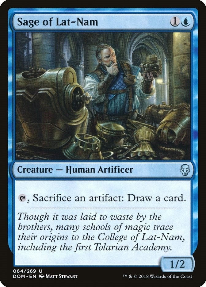 Image for Sage of Lat-Nam (Dominaria) (64) - Magic: The Gathering