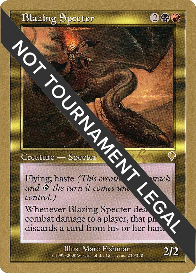 Image for Blazing Specter - 2001 Tom van de Logt (INV) (World Championship Decks) - Magic: The Gathering