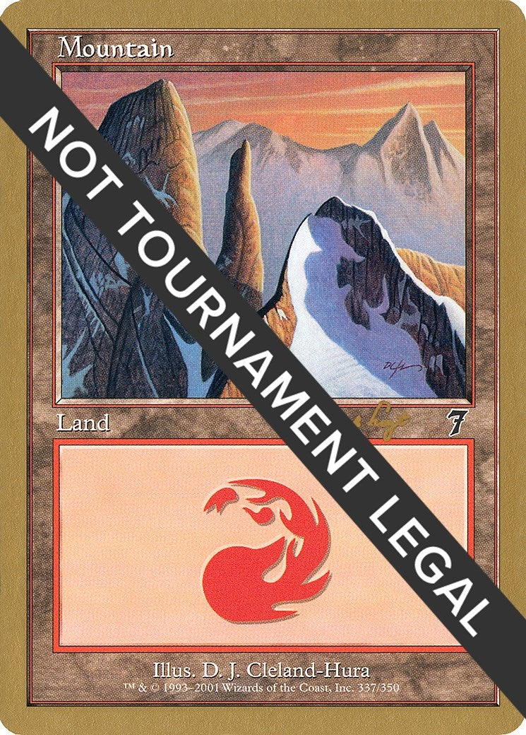Image for Mountain (337) - 2001 Tom van de Logt (7ED) (World Championship Decks) - Magic: The Gathering