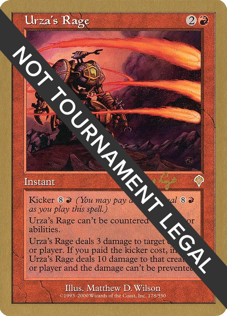Image for Urza's Rage - 2001 Tom van de Logt (INV) (World Championship Decks) - Magic: The Gathering