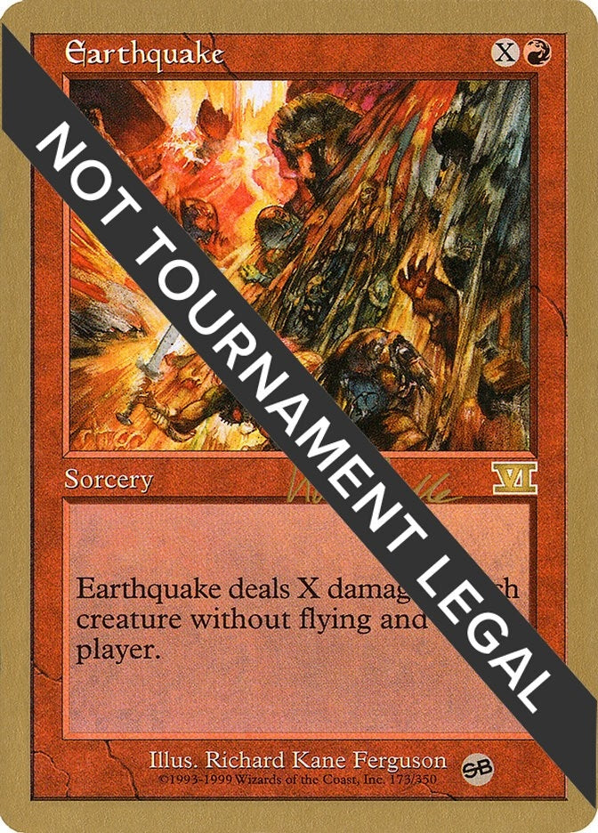 Image for Earthquake - 1999 Kai Budde (6ED) (SB) (World Championship Decks) - Magic: The Gathering